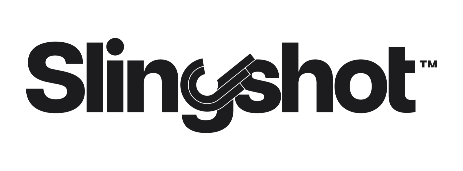 Slingshot main ID rendered entirely in Carbon with keyline band separation